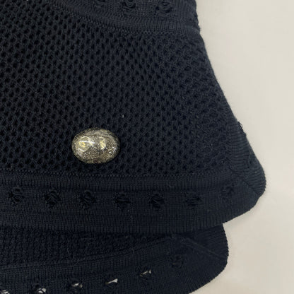 CHANEL シャネル ブラック P51172 コットンニットTシャツ トップス 34