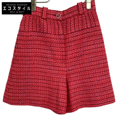 CHANEL シャネル レッド P63260V48641 ツイードショートパンツ ボトムス 34