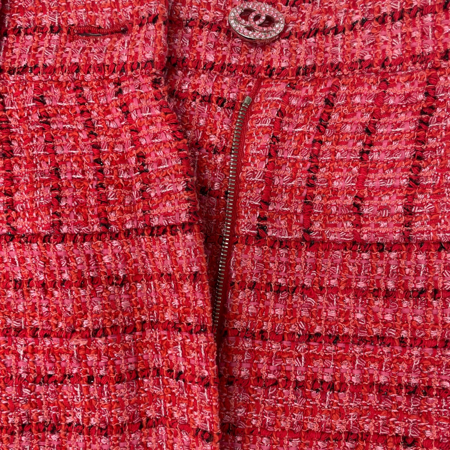 CHANEL シャネル レッド P63260V48641 ツイードショートパンツ ボトムス 34