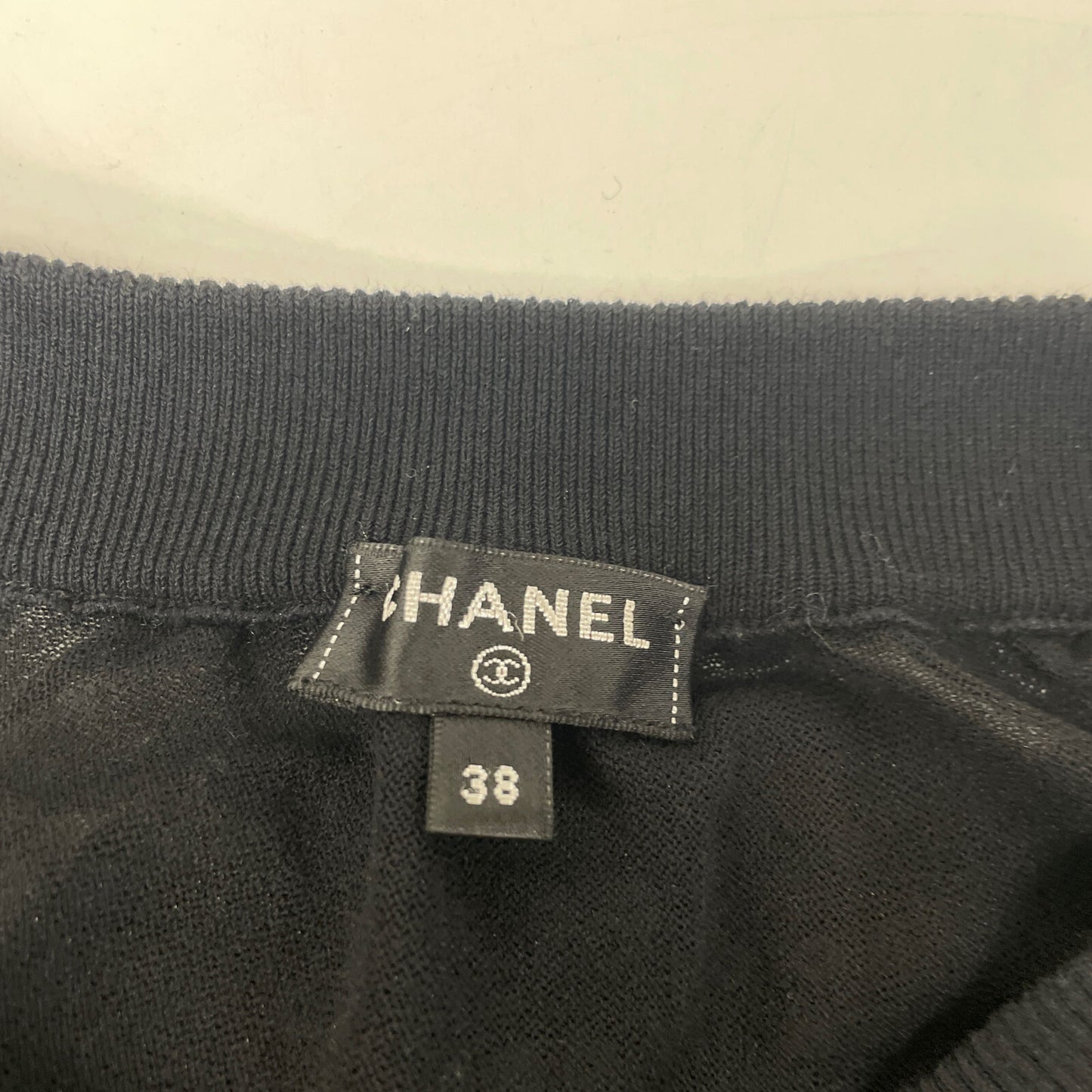 CHANEL シャネル ブラック P56206K07337 スパンコールスカート スカート 38