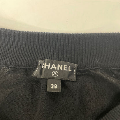 CHANEL シャネル ブラック P56206K07337 スパンコールスカート スカート 38