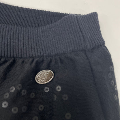 CHANEL シャネル ブラック P56206K07337 スパンコールスカート スカート 38