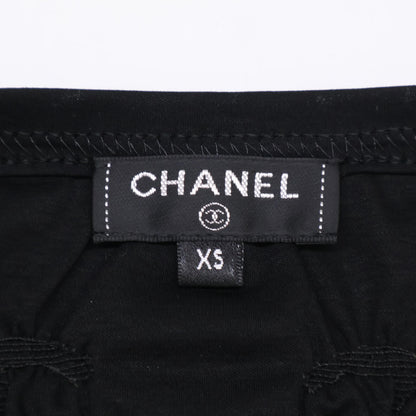 CHANEL シャネル 【美品/国内正規/22年製】P71037K10173 クルーズ ココマーク シャーリング 半袖カットソー/ トップス XS