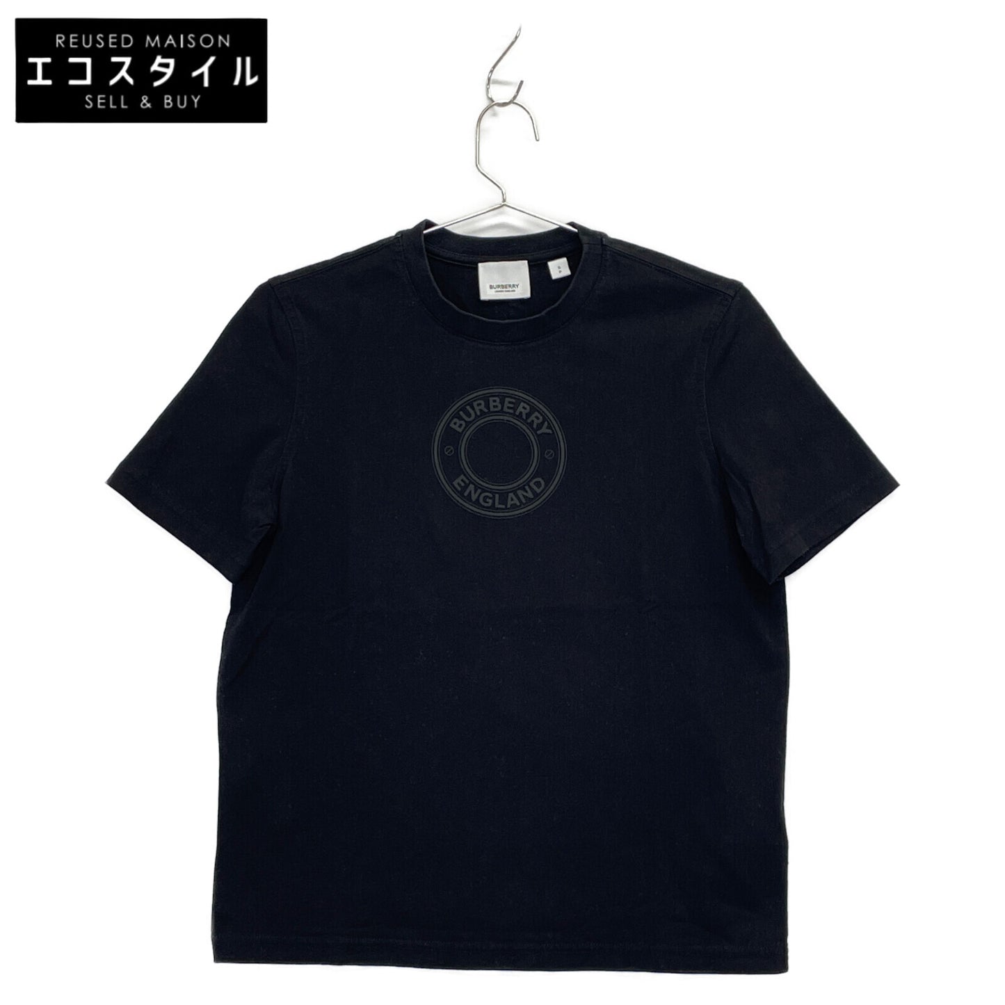 BURBERRY バーバリー ﾌﾞﾗｯｸ 8036024 ﾛｺﾞ半袖Tｼｬﾂ トップス S