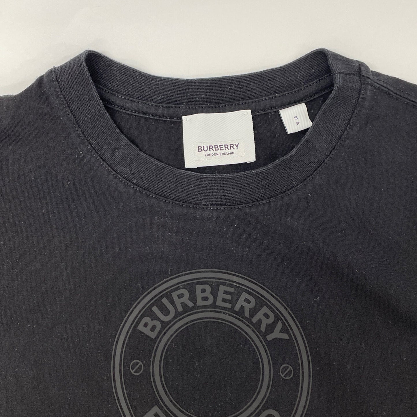 BURBERRY バーバリー ﾌﾞﾗｯｸ 8036024 ﾛｺﾞ半袖Tｼｬﾂ トップス S