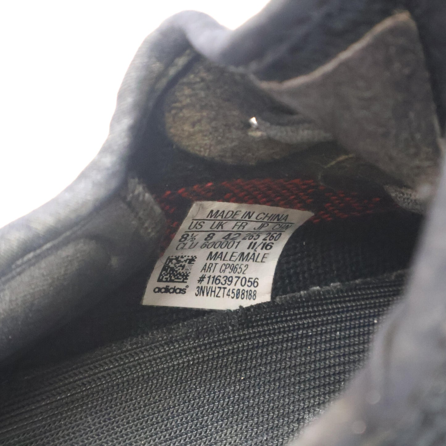 adidas アディダス CP9652 YEEZY BoostYEEZY Boost 350 V2 Bred シューズ 26.5cm