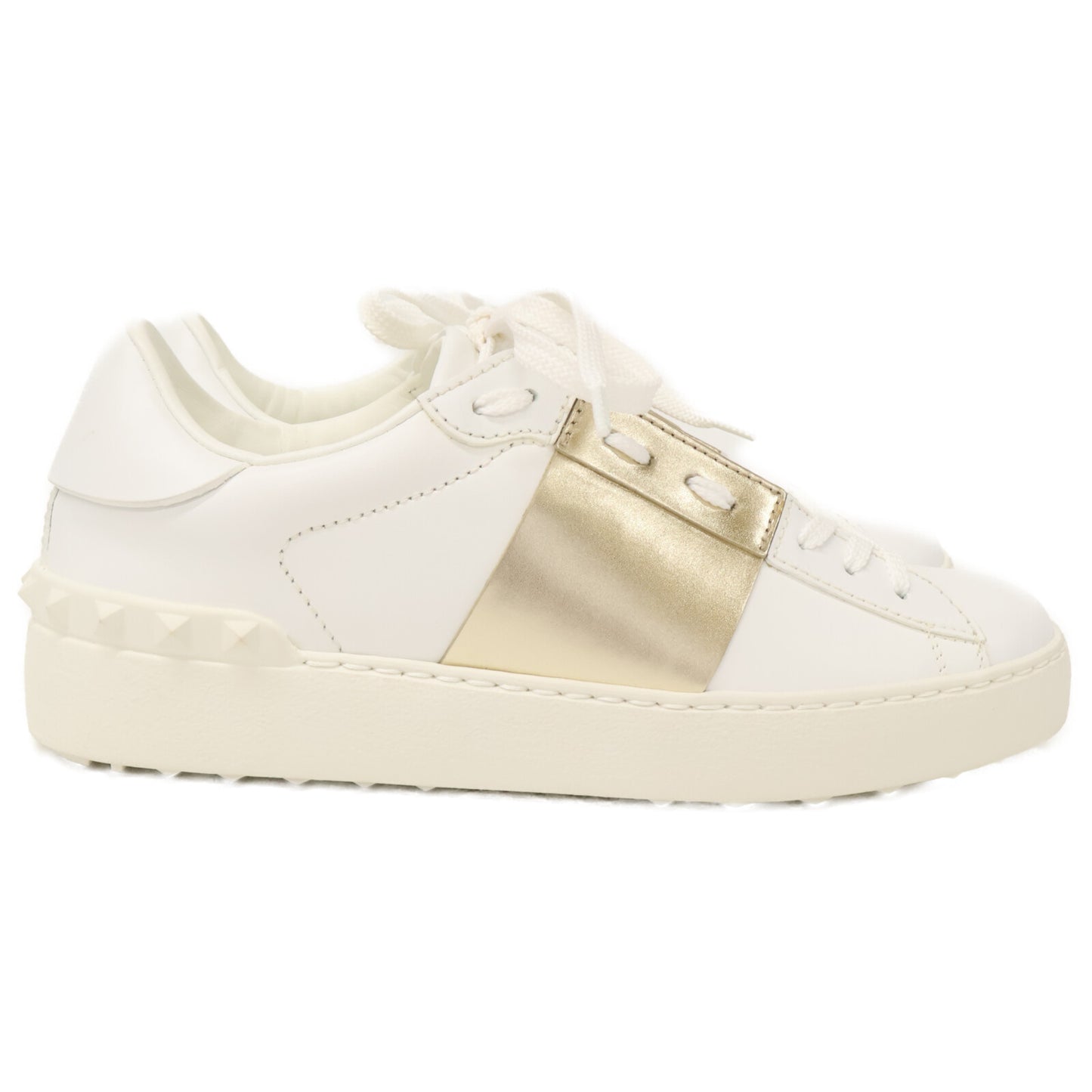 Valentino Garavani ヴァレンティノガラヴァーニ 【新品同様】オープン スタッズ ロートップ シューズ 36