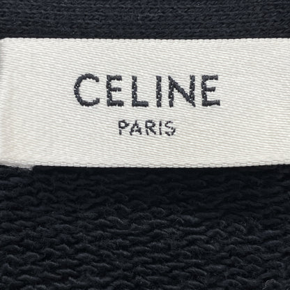 CELINE セリーヌ ﾌﾞﾗｯｸ ﾊﾞｯｸﾛｺﾞ ｽｳｪｯﾄｶｰﾃﾞｨｶﾞﾝ トップス L
