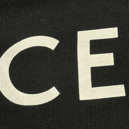 CELINE セリーヌ ﾌﾞﾗｯｸ ﾊﾞｯｸﾛｺﾞ ｽｳｪｯﾄｶｰﾃﾞｨｶﾞﾝ トップス L