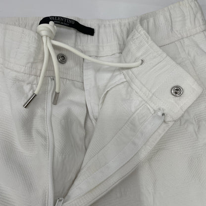 VALENTINO ヴァレンティノ ﾎﾜｲﾄ ｶﾓﾌﾗｰｼﾞｭﾊﾞﾐｭｰﾀﾞﾊﾟﾝﾂ ボトムス 46