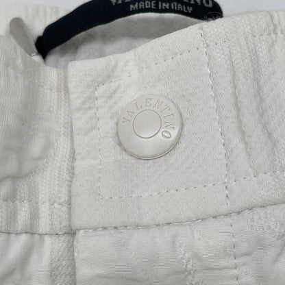 VALENTINO ヴァレンティノ ﾎﾜｲﾄ ｶﾓﾌﾗｰｼﾞｭﾊﾞﾐｭｰﾀﾞﾊﾟﾝﾂ ボトムス 46