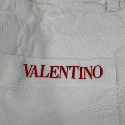 VALENTINO ヴァレンティノ ﾎﾜｲﾄ ｶﾓﾌﾗｰｼﾞｭﾊﾞﾐｭｰﾀﾞﾊﾟﾝﾂ ボトムス 46