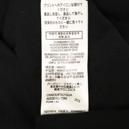 BURBERRY バーバリー ﾌﾞﾗｯｸ 8053010 ｺｯﾄﾝ Tｼｬﾂ トップス L