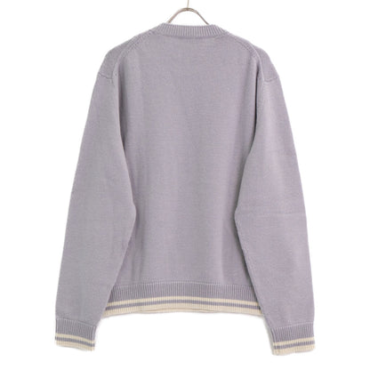 DIOR ディオール ｸﾞﾚｰ ｳｰﾙ×ｱﾙﾊﾟｶ ﾆｯﾄ トップス L