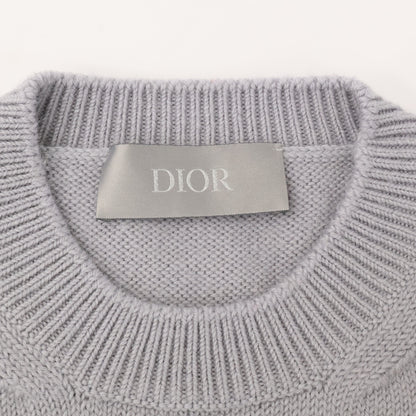 DIOR ディオール ｸﾞﾚｰ ｳｰﾙ×ｱﾙﾊﾟｶ ﾆｯﾄ トップス L