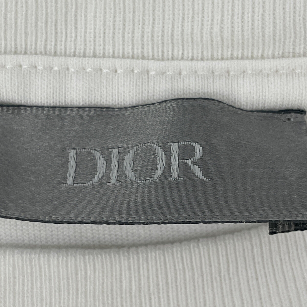 DIOR ディオール ﾎﾜｲﾄ×ﾋﾟﾝｸ ﾛｺﾞ 半袖Tｼｬﾂ　24ss トップス L