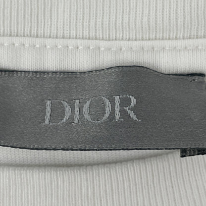 DIOR ディオール ﾎﾜｲﾄ×ﾋﾟﾝｸ ﾛｺﾞ 半袖Tｼｬﾂ　24ss トップス L