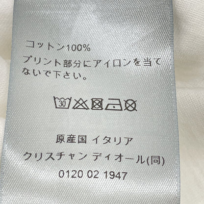 DIOR ディオール ﾎﾜｲﾄ×ﾋﾟﾝｸ ﾛｺﾞ 半袖Tｼｬﾂ　24ss トップス L