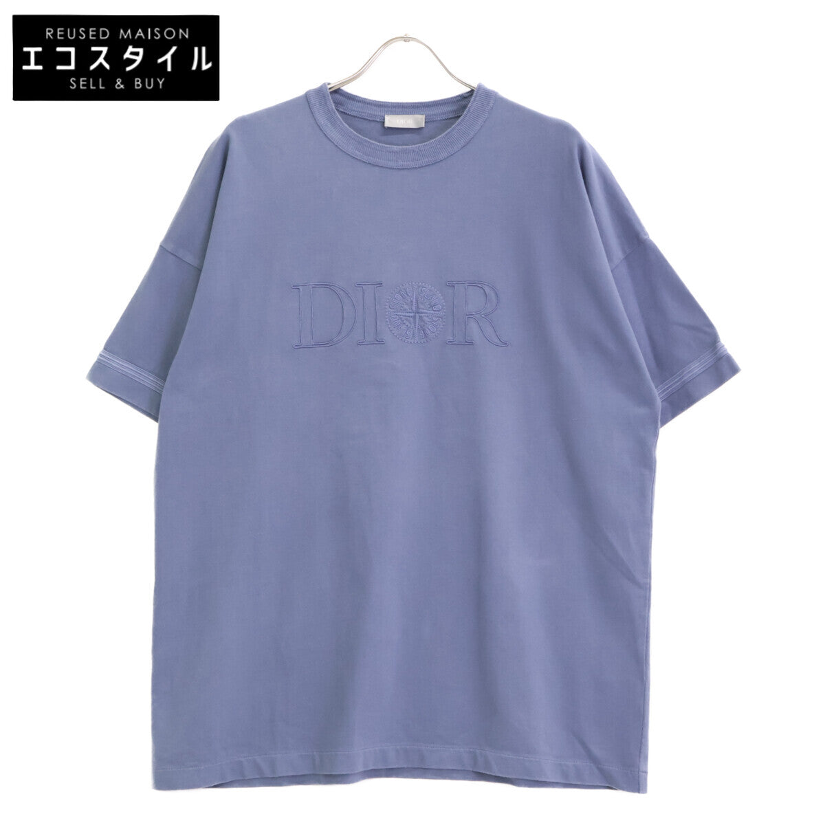 DIOR ディオール 【×STONE ISLAND】 ﾌﾞﾙｰ ﾛｺﾞ 半袖Tｼｬﾂ トップス M