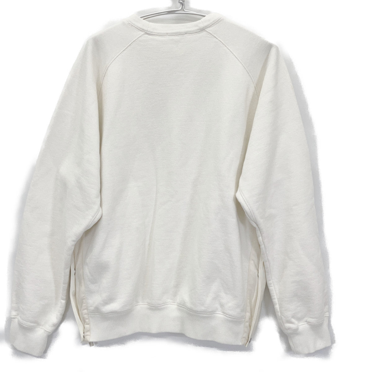 Dior HOMME ディオールオム 【×SACAI】ホワイト ロゴ スウェットシャツ トップス L