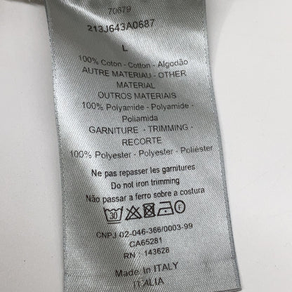 Dior HOMME ディオールオム 【×SACAI】ホワイト ロゴ スウェットシャツ トップス L