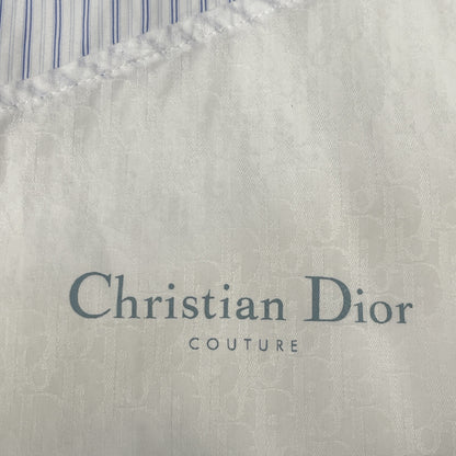 Dior HOMME ディオールオム ﾎﾜｲﾄ×ﾌﾞﾙｰ ｽﾄﾗｲﾌﾟ ｼﾞｯﾌﾟｱｯﾌﾟﾌﾞﾙｿﾞﾝ ジャケット 48