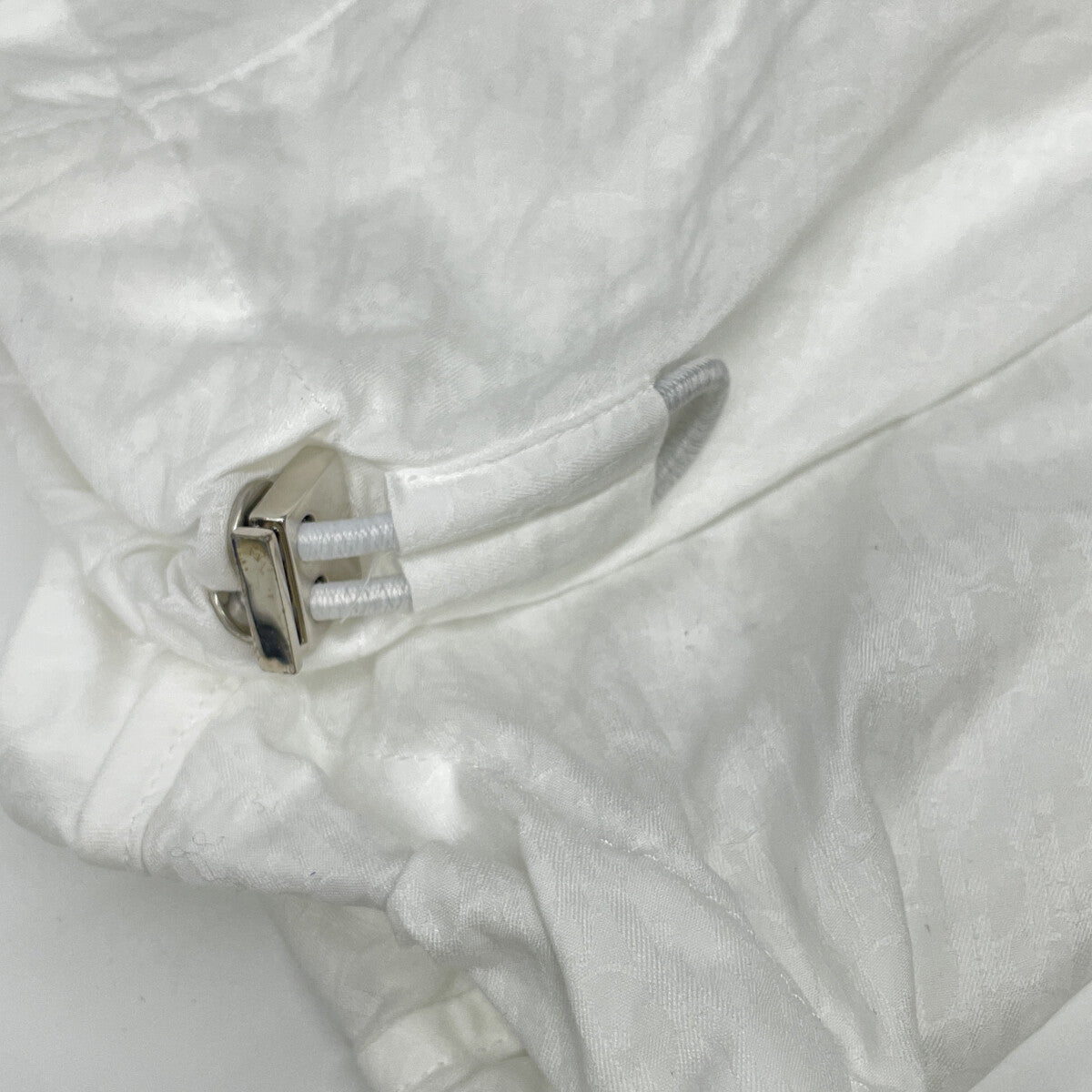 Dior HOMME ディオールオム ﾎﾜｲﾄ×ﾌﾞﾙｰ ｽﾄﾗｲﾌﾟ ｼﾞｯﾌﾟｱｯﾌﾟﾌﾞﾙｿﾞﾝ ジャケット 48