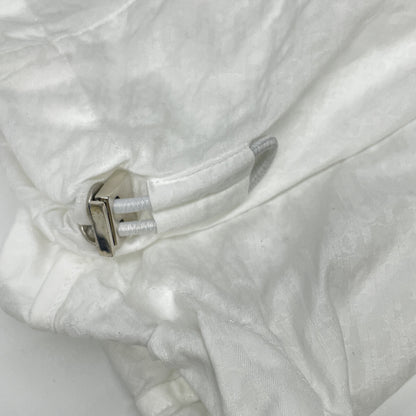 Dior HOMME ディオールオム ﾎﾜｲﾄ×ﾌﾞﾙｰ ｽﾄﾗｲﾌﾟ ｼﾞｯﾌﾟｱｯﾌﾟﾌﾞﾙｿﾞﾝ ジャケット 48