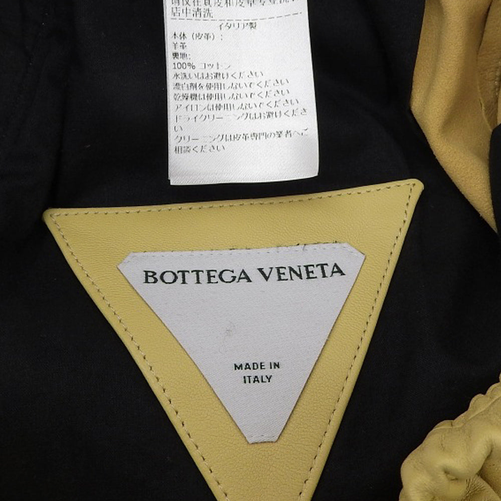 BOTTEGA VENETA ボッテガヴェネタ 美品 レザーショーツ ボトムス メンズ イエロー XS 633447 22年 ボトムス XS