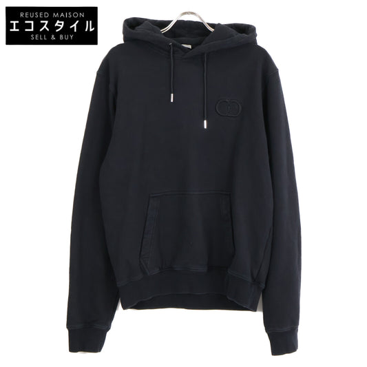 DIOR ディオール ﾌﾞﾗｯｸ 113J698A0531 CD Icon ﾌｰﾄﾞ付き ｽｳｪｯﾄｼｬﾂ トップス L