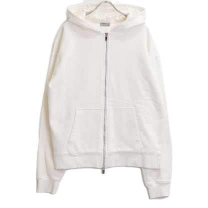 DIOR ディオール ﾎﾜｲﾄ 293J650A0531 ｺｯﾄﾝ×ｼﾙｸ ｼﾞｯﾌﾟｱｯﾌﾟﾊﾟｰｶｰ トップス L