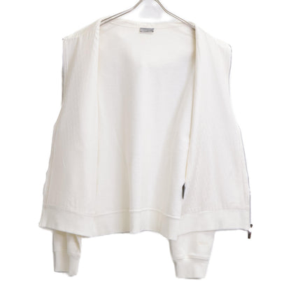 DIOR ディオール ﾎﾜｲﾄ 293J650A0531 ｺｯﾄﾝ×ｼﾙｸ ｼﾞｯﾌﾟｱｯﾌﾟﾊﾟｰｶｰ トップス L