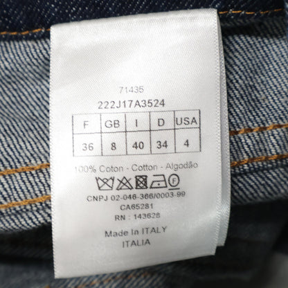 Christian Dior クリスチャンディオール ｲﾝﾃﾞｨｺﾞ 222J17A3524 ﾍﾞﾙﾄ付き ﾐﾆﾃﾞﾆﾑｽｶｰﾄ スカート 40