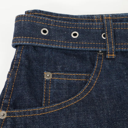 Christian Dior クリスチャンディオール ｲﾝﾃﾞｨｺﾞ 222J17A3524 ﾍﾞﾙﾄ付き ﾐﾆﾃﾞﾆﾑｽｶｰﾄ スカート 40