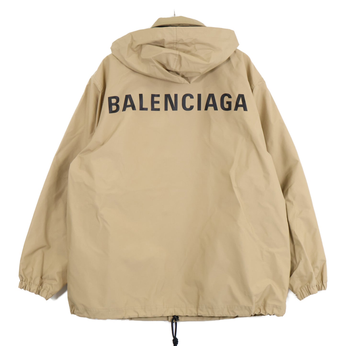 BALENCIAGA バレンシアガ ﾍﾞｰｼﾞｭ 556168 ﾊﾞｯｸﾛｺﾞｳｨﾝﾄﾞﾌﾞﾚｰｶｰ ジャケット 34