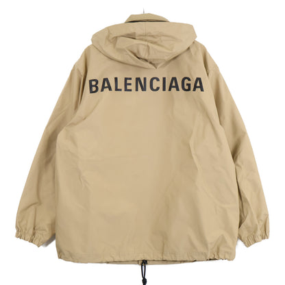 BALENCIAGA バレンシアガ ﾍﾞｰｼﾞｭ 556168 ﾊﾞｯｸﾛｺﾞｳｨﾝﾄﾞﾌﾞﾚｰｶｰ ジャケット 34