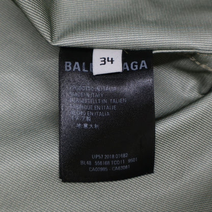 BALENCIAGA バレンシアガ ﾍﾞｰｼﾞｭ 556168 ﾊﾞｯｸﾛｺﾞｳｨﾝﾄﾞﾌﾞﾚｰｶｰ ジャケット 34