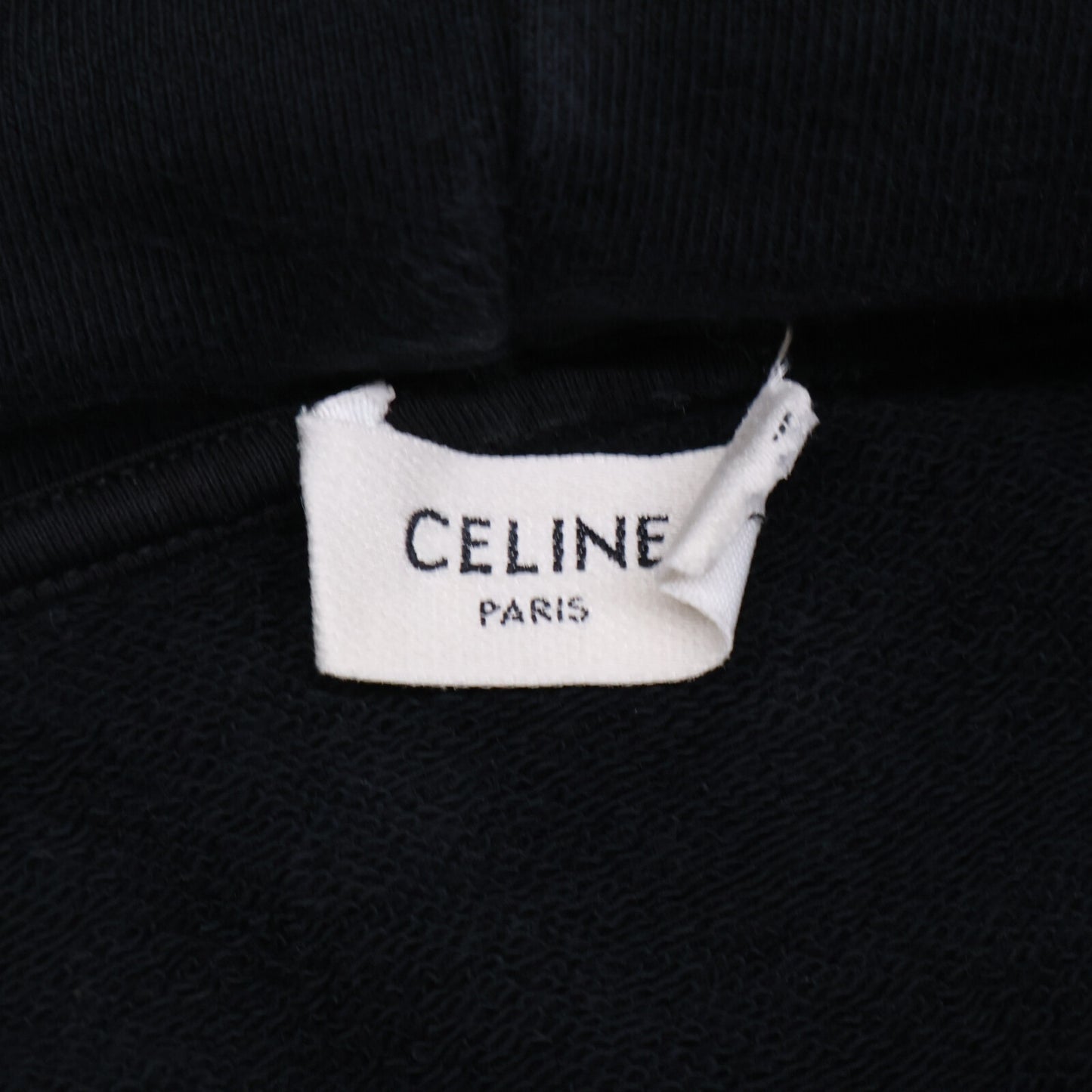CELINE セリーヌ ﾌﾞﾗｯｸ 2Y468670Q ﾙｰｽﾞ ﾌｰﾃﾞｨｰ トップス L