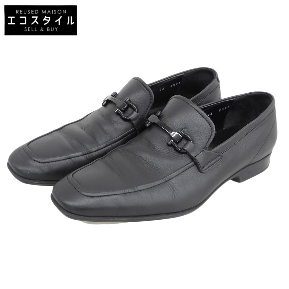 Salvatore Ferragamo サルヴァトーレフェラガモ ガンチーニ ローファー シューズ メンズ レザー ブラック 8 1/2 2E 65482 シューズ 8 1/2 2E