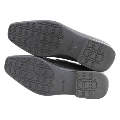 Salvatore Ferragamo サルヴァトーレフェラガモ ガンチーニ ローファー シューズ メンズ レザー ブラック 8 1/2 2E 65482 シューズ 8 1/2 2E