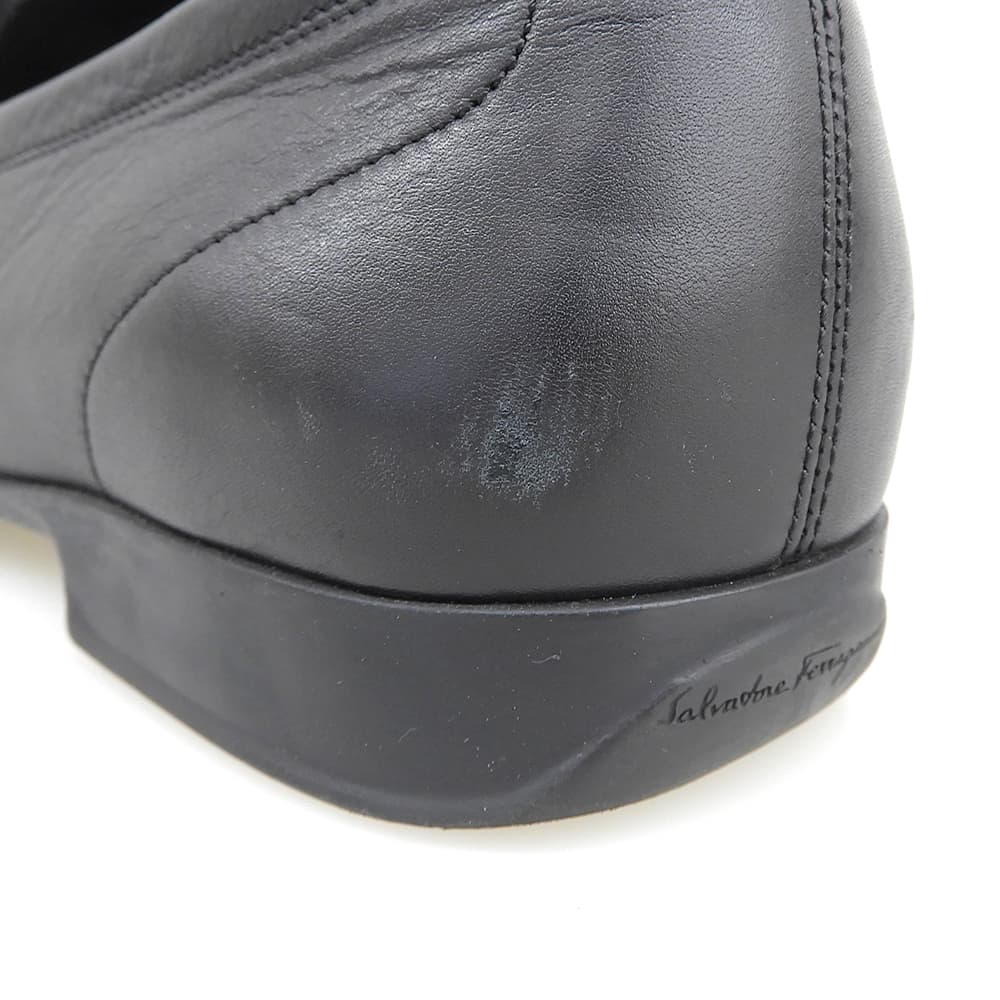 Salvatore Ferragamo サルヴァトーレフェラガモ ガンチーニ ローファー シューズ メンズ レザー ブラック 8 1/2 2E 65482 シューズ 8 1/2 2E
