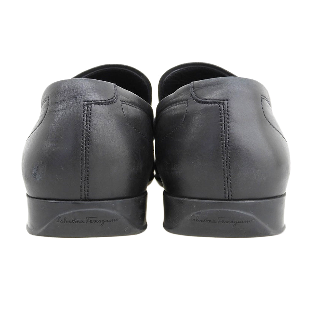 Salvatore Ferragamo サルヴァトーレフェラガモ ガンチーニ ローファー シューズ メンズ レザー ブラック 8 1/2 2E 65482 シューズ 8 1/2 2E