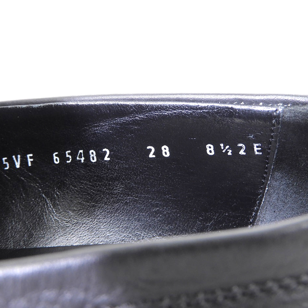 Salvatore Ferragamo サルヴァトーレフェラガモ ガンチーニ ローファー シューズ メンズ レザー ブラック 8 1/2 2E 65482 シューズ 8 1/2 2E