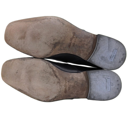 Salvatore Ferragamo サルヴァトーレフェラガモ ガンチーニ レザー ローファー シューズ メンズ ブラック 8.5 91254 シューズ 8 1/2