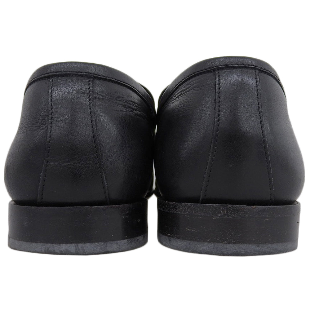 Salvatore Ferragamo サルヴァトーレフェラガモ ガンチーニ レザー ローファー シューズ メンズ ブラック 8.5 91254 シューズ 8 1/2