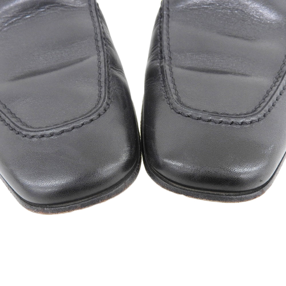 Salvatore Ferragamo サルヴァトーレフェラガモ ガンチーニ レザー ローファー シューズ メンズ ブラック 8.5 91254 シューズ 8 1/2