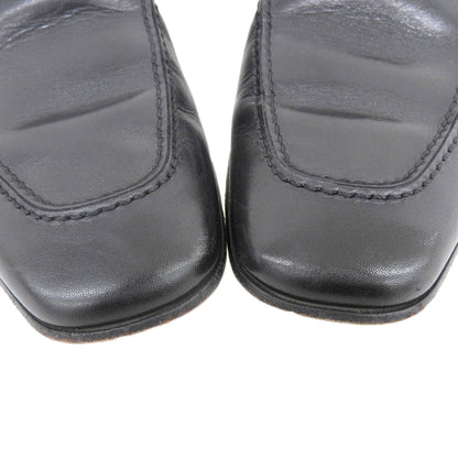 Salvatore Ferragamo サルヴァトーレフェラガモ ガンチーニ レザー ローファー シューズ メンズ ブラック 8.5 91254 シューズ 8 1/2