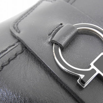 Salvatore Ferragamo サルヴァトーレフェラガモ ガンチーニ レザー ローファー シューズ メンズ ブラック 8.5 91254 シューズ 8 1/2