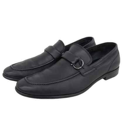 Salvatore Ferragamo サルヴァトーレフェラガモ レザー ローファー シューズ メンズ ブラック 8 1/2 EE UG59738 シューズ 8.5