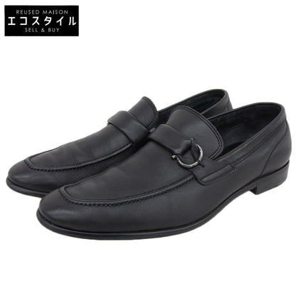 Salvatore Ferragamo サルヴァトーレフェラガモ レザー ローファー シューズ メンズ ブラック 8 1/2 EE UG59738 シューズ 8.5